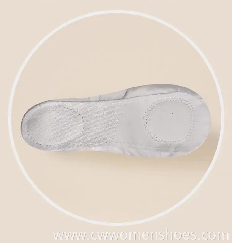 Brown Sheep Tips Ballet Shoes Soft Split Sole Dancing Canvas Ballerina Slippers